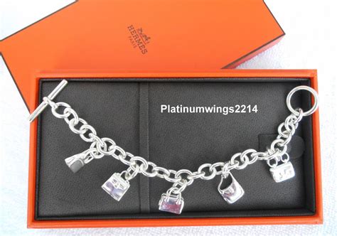 hermes silver jewelry bag charm|hermes bag charms for sale.